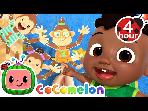 5 Little Monkeys Jumping on the Bed + More | CoComelon - Cody's Playtime | Songs &amp; Nursery Rhymes