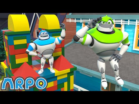 Building Blocks Playhouse! | ARPO The Robot | Funny Kids Cartoons | Kids TV Full Episodes