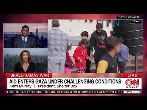 CNN Features President Kerri Murray on ShelterBox Response in Gaza | ShelterBox USA