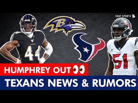 Marlon Humphrey OUT For Texans Vs. Ravens + Texans Injury Report &amp; Texans Rumors On Bobby Slowik