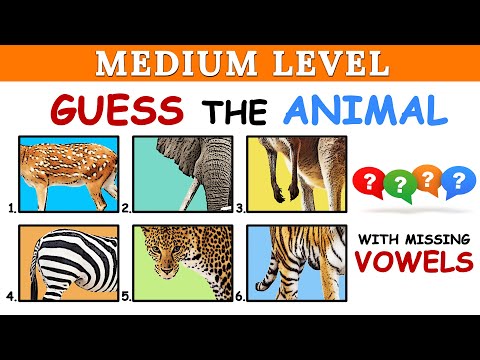 Guess the Animal || Missing Vowels || MEDIUM Level