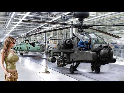 Inside Secret US Helicopter Factory: APACHE AH-64 Manufacturing process