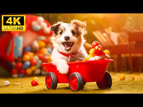 Baby Animals 4K (60FPS) UHD - Footage Of Cute Baby Animals With Relaxing Music (Colorfully Dynamic)