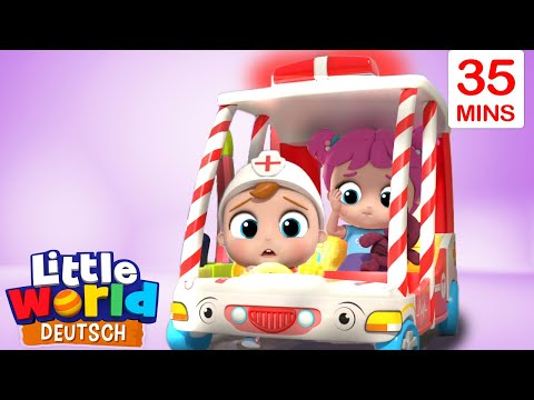 Oh nein, meine Schwester hat ein Aua! | Kinderlieder f&uuml;r Kleinkinder | Little World Deutsch