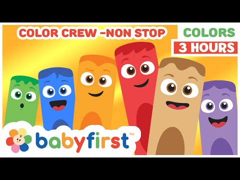 Toddler Learning Video | COLOR CREW - FULL COMPILATION | Songs, Magic &amp; More | 3 Hours | BabyFirstTV