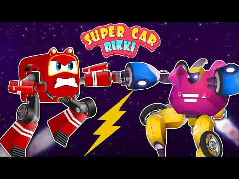 Rikki's SuperCar Race to Stop the 3 Fastest Mega Robo-Bike from Looting the City!