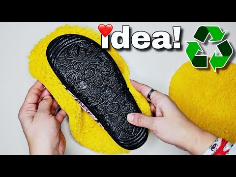 Don't Throw Your Old Slippers Away! Renew and Transform with Few Materials ♻️👍