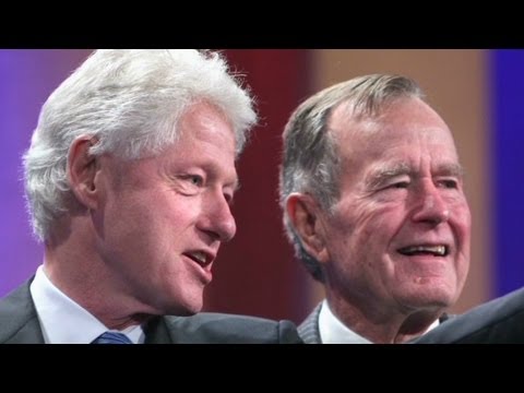 George H.W. Bush describes Clinton as 'de man!'