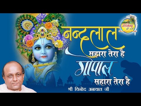 नन्दलाल सहारा तेरा है ||Gopal Sahara Tera Hai || Vinod Agarwal Best Bhajan ||Govind Ki Gali