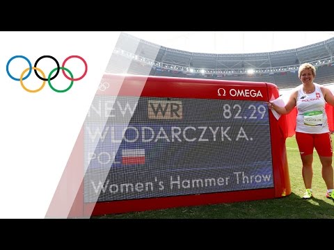 Anita Wlodarczyk breaks the hammer throw world record