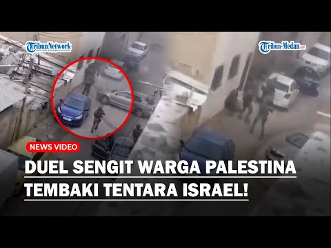 TAKBIR MENGGEMA Saat Tentara Israel Ditembaki dari Jarak Dekat, Warga Palestina Terus Melawan!