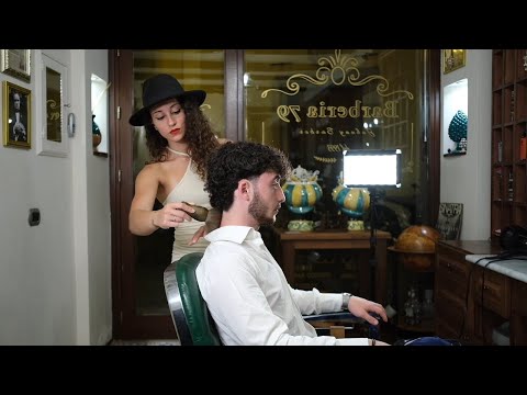 ASMR 💈 LADY BARBER &ldquo;RICHIE RICH IN THE CANNOLI STREET&rdquo;