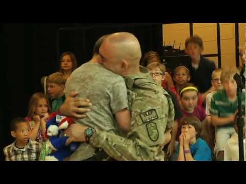 Soldier Surprises Son