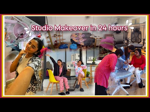 Studio Makeover in 24 hours! 😱🏡💖Thebrowndaughter &amp; ​⁠