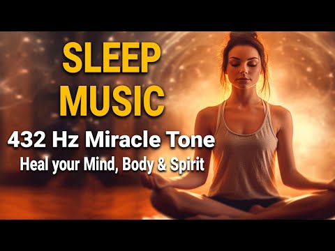 432Hz Miracle Tone sleep relaxing rejuvenation music Meditation 3 hours, helps reduce Stress Anxiety