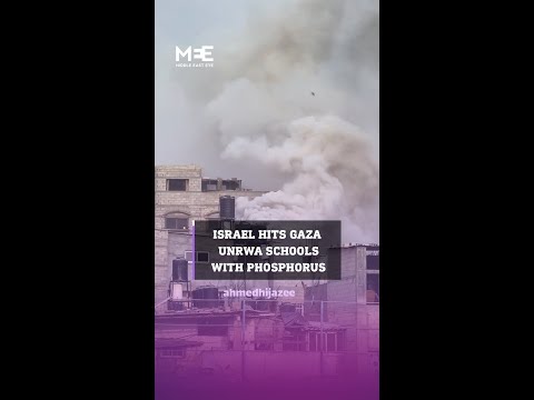 Israeli warplanes hit UNRWA schools in Gaza with white phosphorus