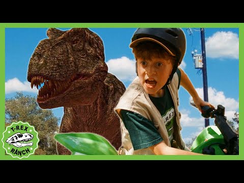 Epic T-Rex Escape! Vehicles, Dinosaurs &amp; MORE | T-Rex Ranch Dinosaur Videos for Kids