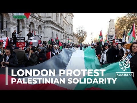 More than 100,000 back on the streets of London for Gaza