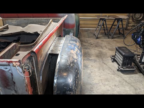 1956 F100 widening rear fenders 4 inches