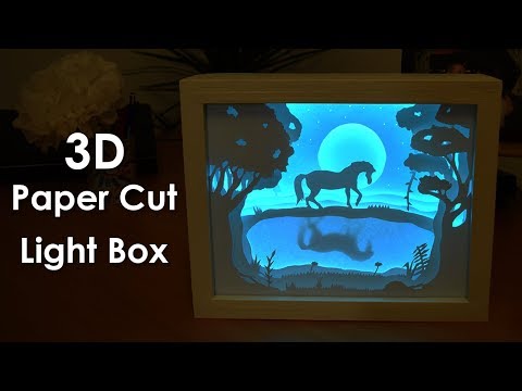 How To Create A 3D Paper Cut Light Box | DIY Project