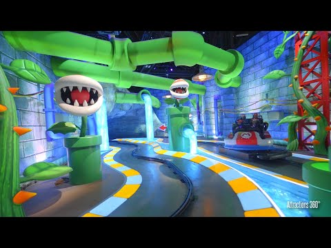 Mario Kart Dark Ride at Universal Studios Hollywood | Without &amp; W/ AR Glasses | Super Nintendo World