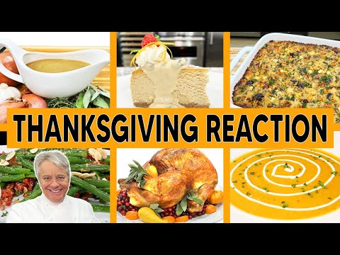 Reacting To My Favorite Thanksgiving Recipes ! | Chef Jean-Pierre Reacts