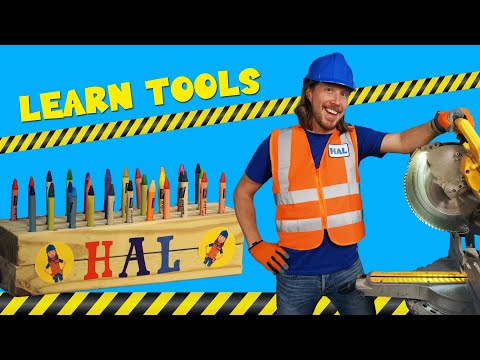 Tools for Kids | Handyman Hal builds a Crayon Holder |  Learn Tool Names