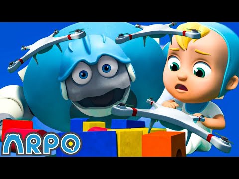 Attack of the Drone - Baby Daniel to the Rescue! | ARPO the Robot | Educational Kids Videos