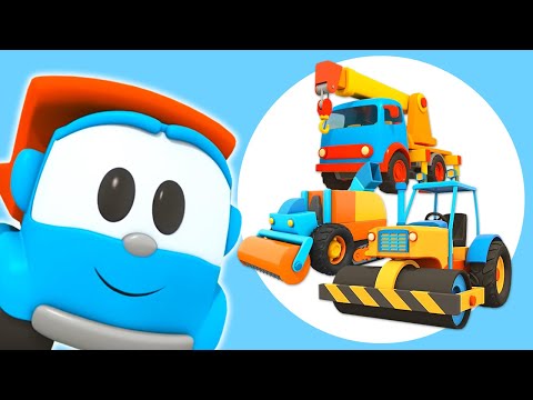 Car cartoon full episodes &amp; street vehicles for kids - Leo the truck &amp; toy trucks for kids.