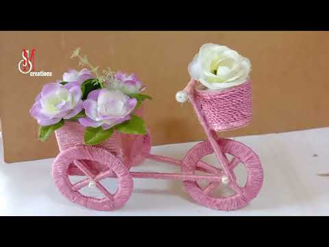 How to make DIY cycle with cardboard  DIY cycle craft  diy cycle decorative piece