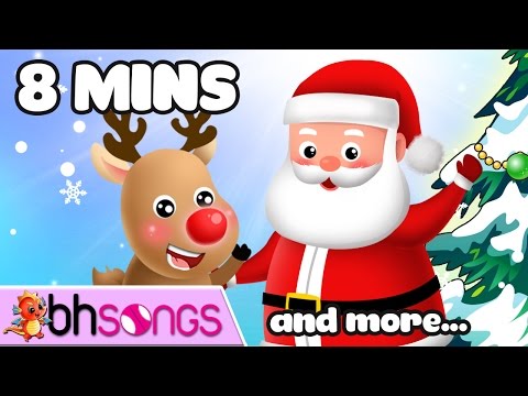 Merry Christmas And Rudolph The Red Nosed Reindeer Song For Children [Video 4K]