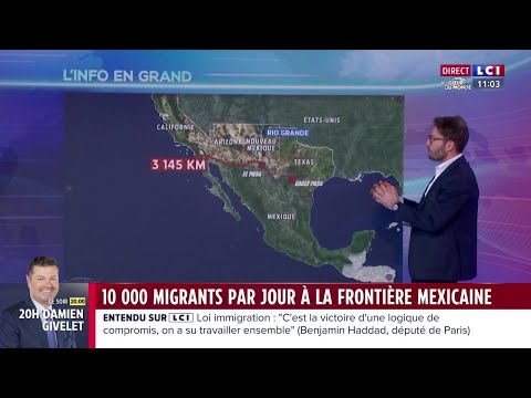 &Eacute;tats-Unis : 10 000 migrants par jour &agrave; la fronti&egrave;re mexicaine