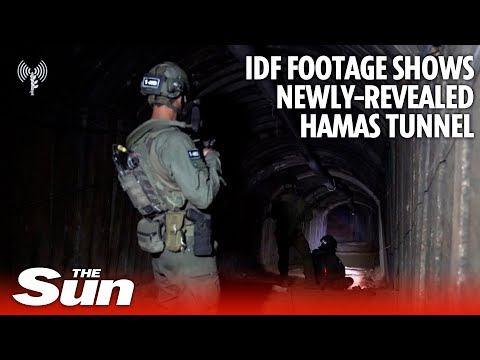 IDF releases footage showing newly-revealed Hamas tunnel at Israel-Gaza border