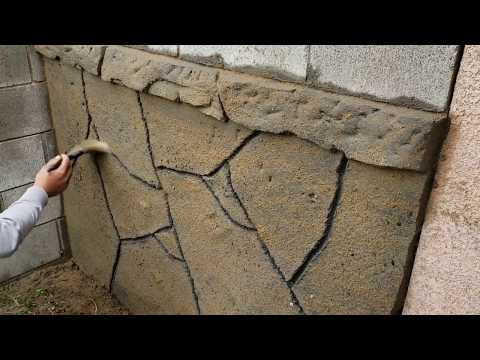 Como hacer piedras planas en un muro