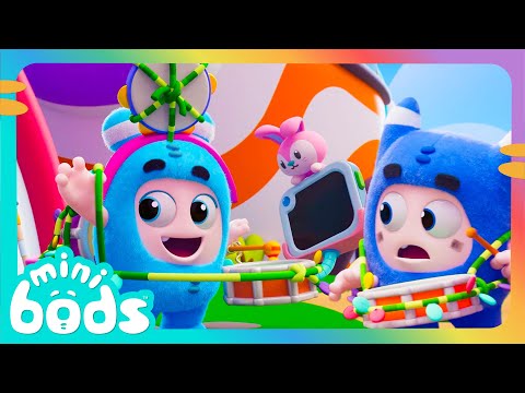 Learn Music with the Minibod Band | Moonbug No Dialogue Comedy Cartoons for Kids