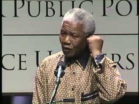 Nelson Mandela, Former President of South Africa and Nobel Peace Prize Winner