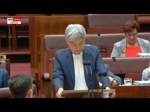 Penny Wong breaks down in tears over passing of Peta Murphy