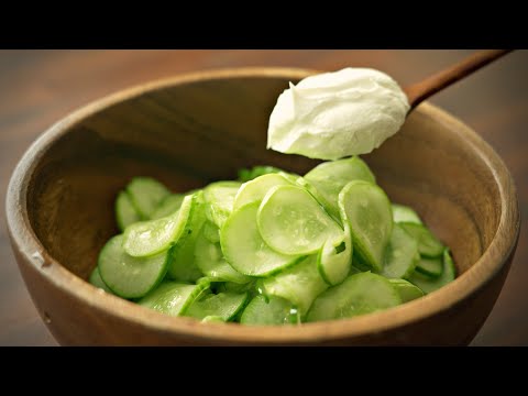 Make this cucumber salad for breakfast every day‼️It keeps your gut and skin healthy.😍