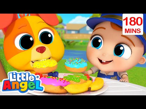 Officer Baby John and Bingo👮🏻&zwj;♂️| Bingo and Baby John | Little Angel Nursery Rhymes and Kids Songs