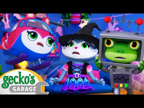 Halloween Helicopter Mishap | Gecko's Garage | Trucks For Children | Cartoons For Kids