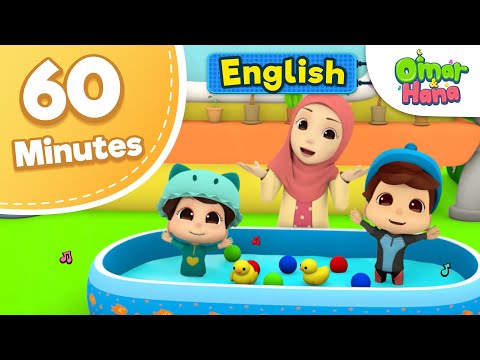 Omar &amp; Hana | 60 minutes Compilation of Songs | Islamic Cartoons for kids