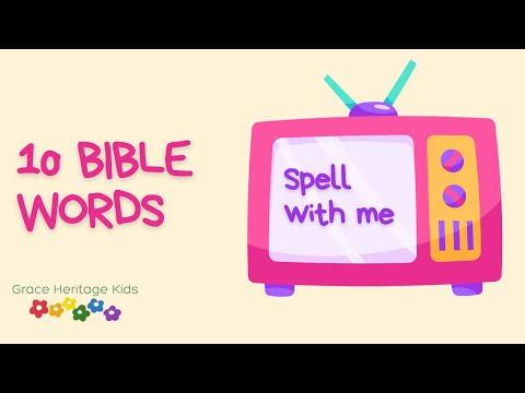 Spelling for kids | 10 Bible words | Learn how to spell | Easy to memorize