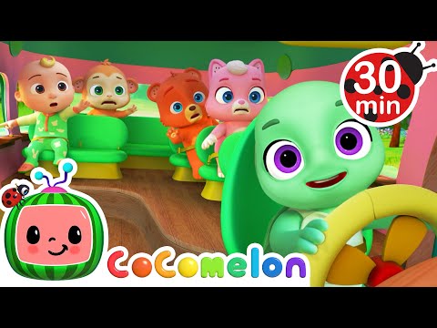 Wheels on the Bus (Baby Animals) | CoComelon JJ's Animal Time | Animal Songs for Kids