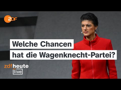 Wagenknecht stellt K&ouml;pfe und Programm vor | Pressekonferenz und Analyse bei ZDFheute live