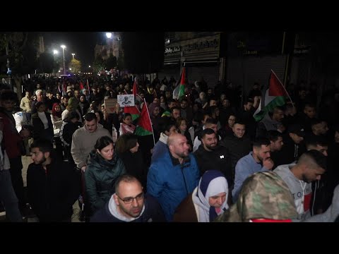 Palestinians hold New Year's Eve rally for Gaza in West Bank | AFP