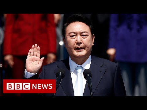 Yoon Suk-yeol takes office as South Korea's new president - BBC News