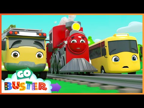 Runaway Train! Buster to the Rescue! | Go Buster - Bus cartoons &amp; Kids stories