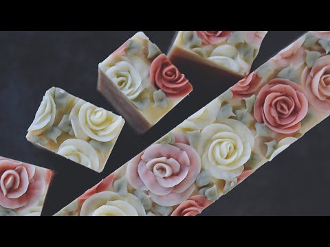 Vintage Rose Cold Process Soap Making 🌹