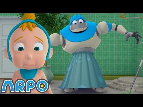 Bath Time Blues | ARPO The Robot Classics | Full Episode | Baby Compilation | Funny Kids Cartoons