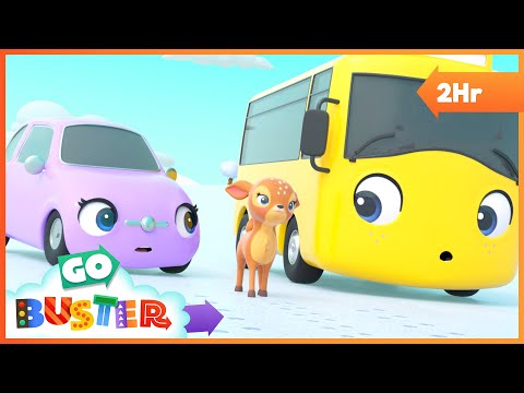 Cute Baby Reindeer! 🦌 Buster is Playing with New Friends | Go Gecko's Garage! | Kids Cartoons